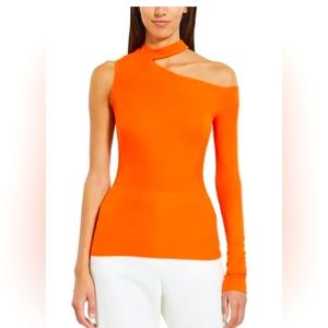 💐NWT BCBGMAXAZRIA One Sleeve Cutout Top.💐